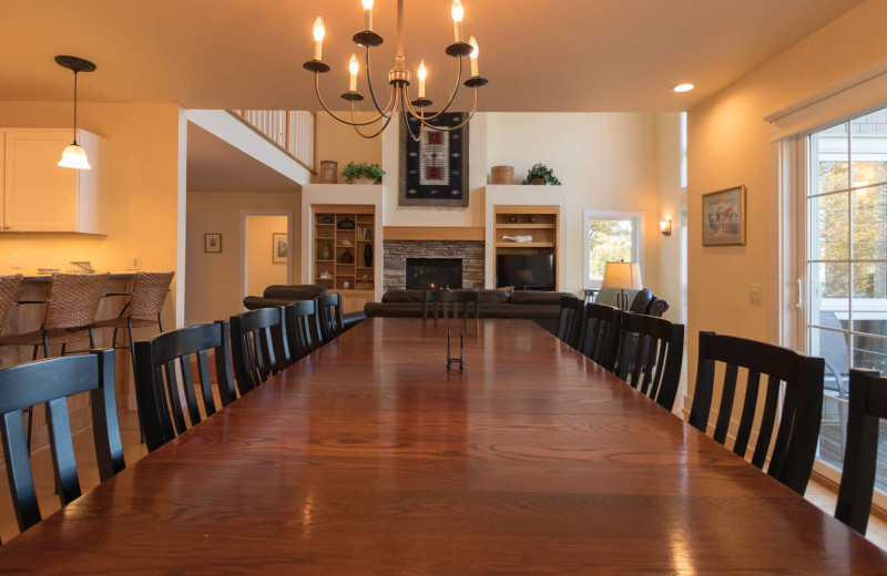 Rental dining room at Finger Lakes Premiere Properties.