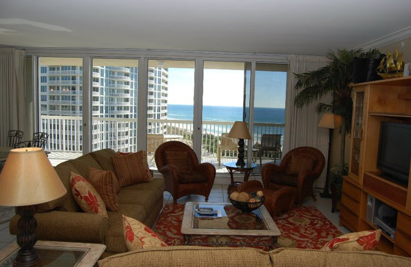 Guest living room at Silver Shells Beach Resort & Spa.