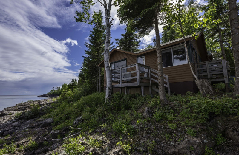 Cabin exterior at Stonegate on Superior.