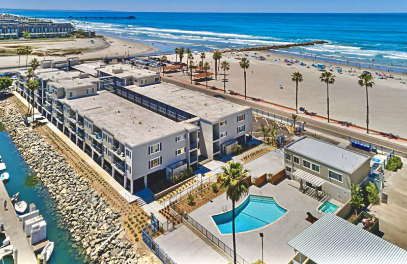 Exterior view of Marina Del Mar Condominium.