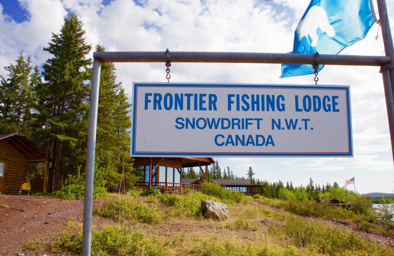 Exterior view of Frontier Fishing Lodge.