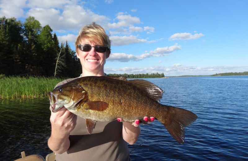 Fishing at Eagle Wing Resort.