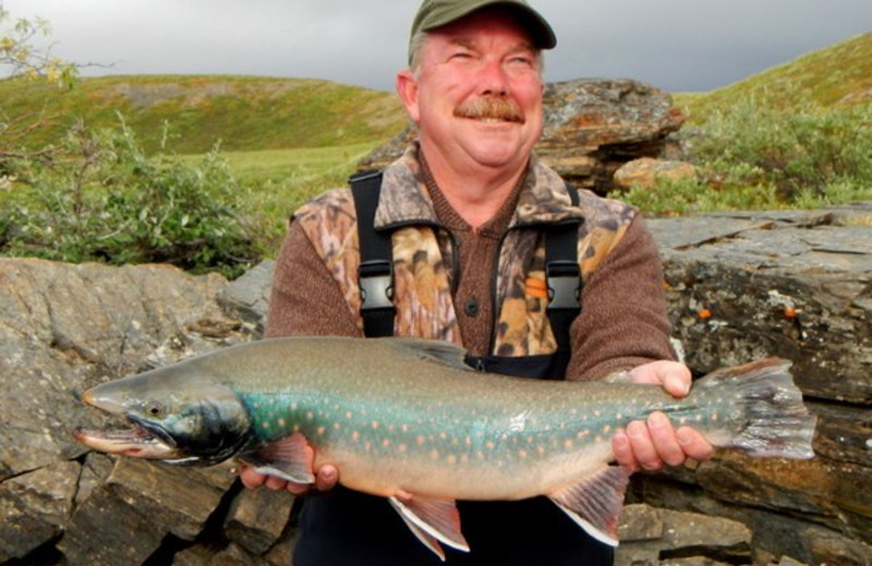 Fishing at Plummer's Arctic Fishing Lodges.