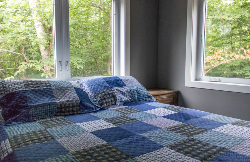 Guest bedroom at Holly's Resort.