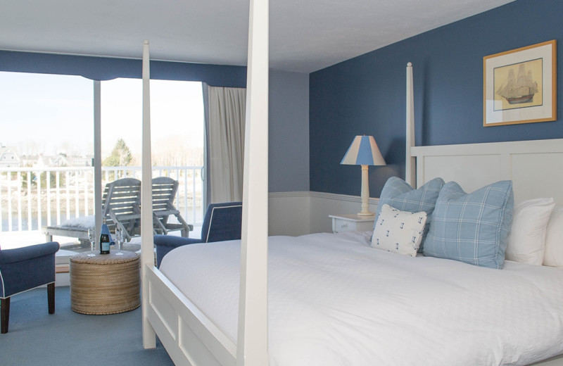 Guest room at The Breakwater Inn