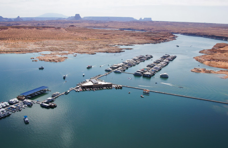 Aerial view of Antelope Point.