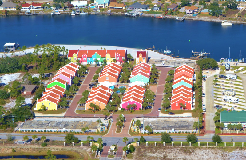Aerial view of Banana Bay Perdido Key.