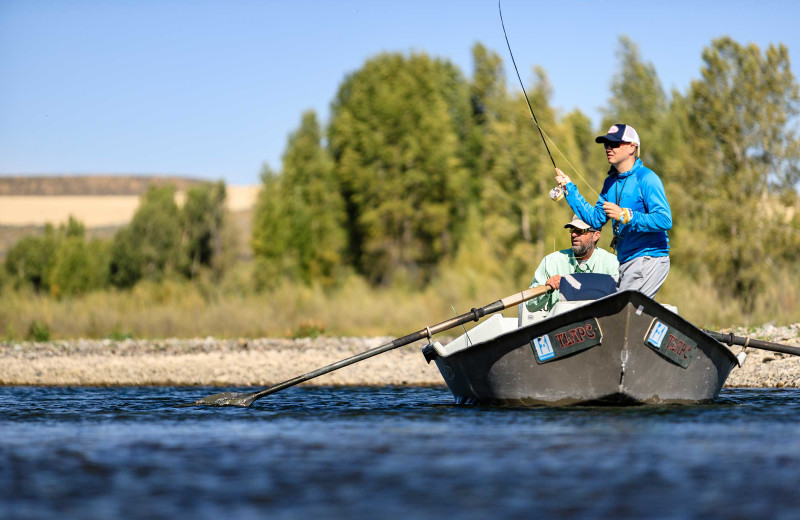 Fishing at The Lodge at Palisades Creek.