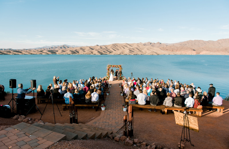 Wedding ceremony at Havasu Springs Resort.