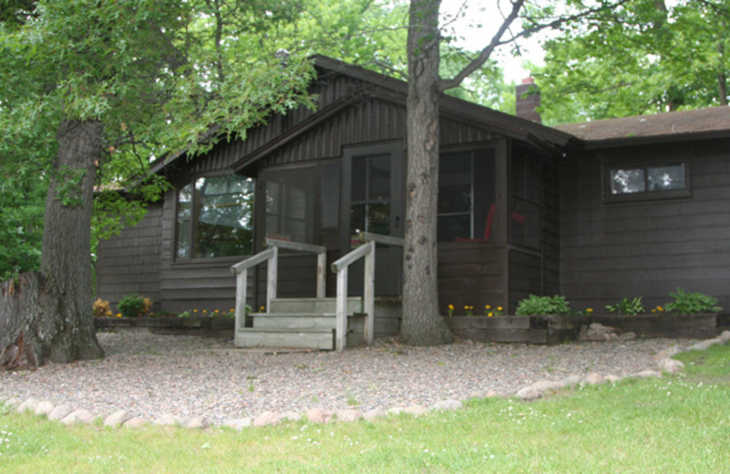 Cabin exterior at Samara Point Resort.