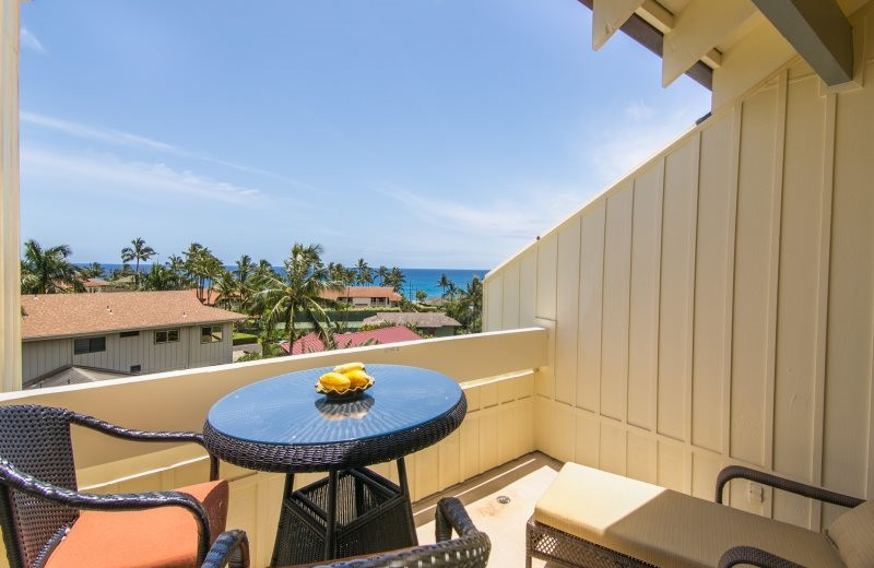 Vacation rental balcony at Great Vacation Retreats.