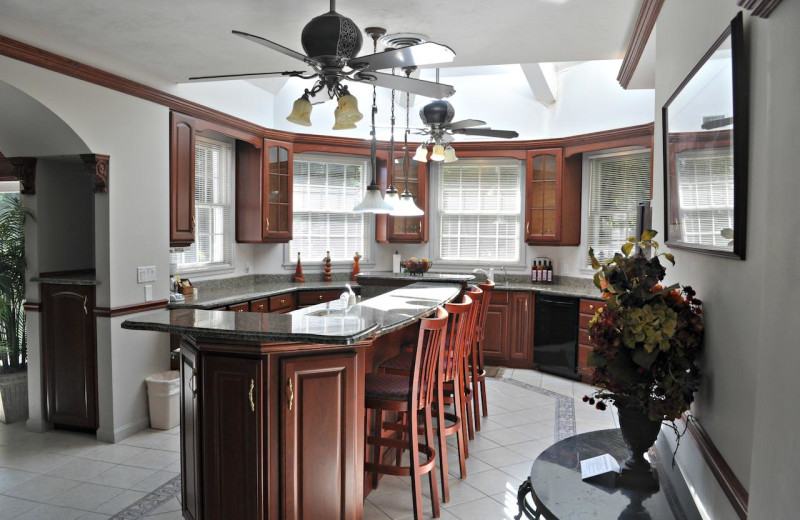 Guest kitchen at Nordic Village Resort.