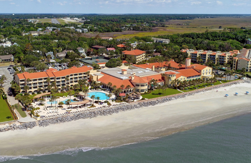 Aerial view of Georgia's beach resort