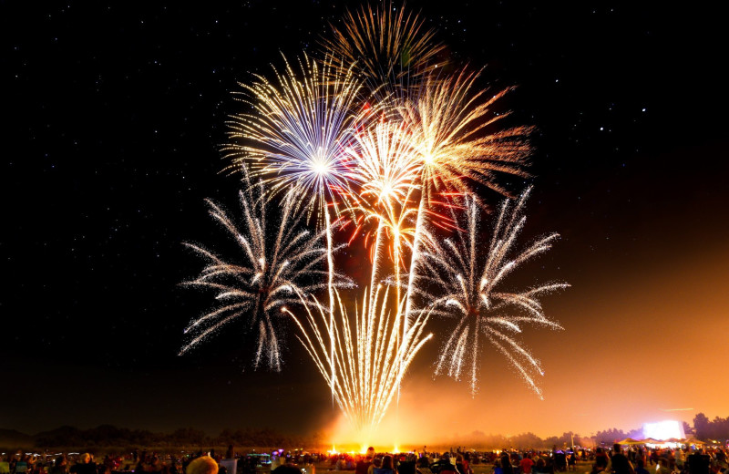 Fireworks at  Surfside on the Lake Hotel & Suites.