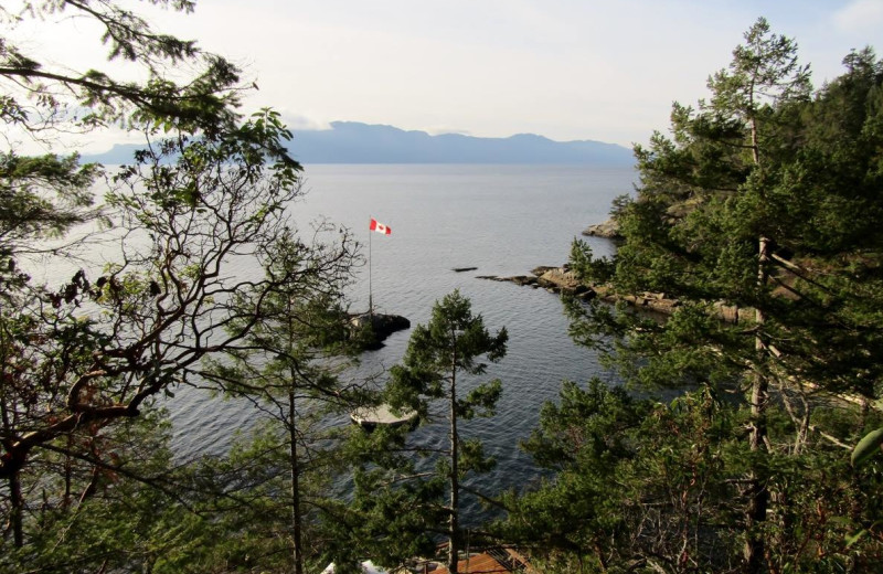 Lake view at Historic Lund Hotel.