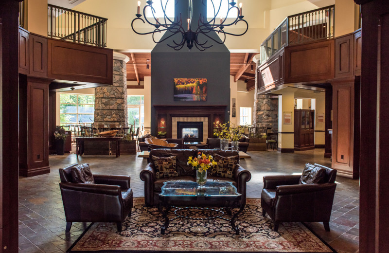 Lobby at Deerhurst Resort.