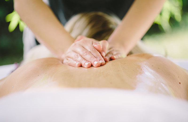 Back massage at Oakwood Resort.