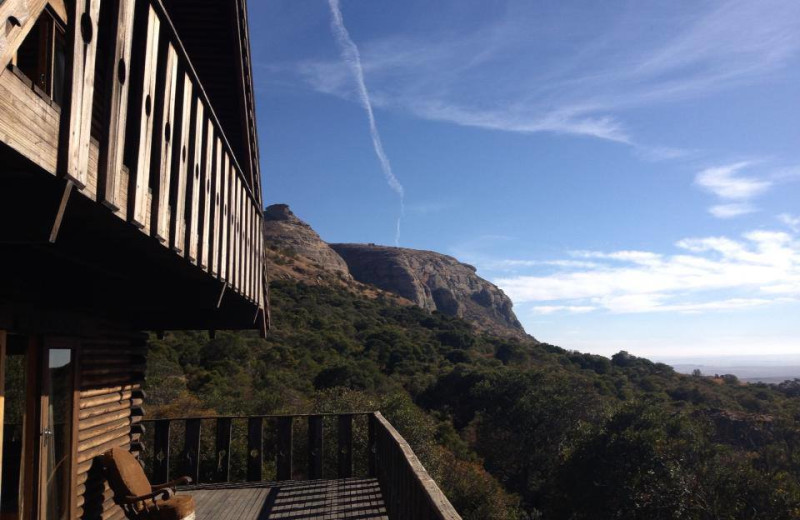 Deck view at Mount Everest Guest Farm.