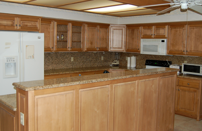 Rental kitchen at Utah Family Lodges.