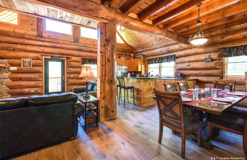 Rental living room at Vacation Rental Pros - Gatlinburg.