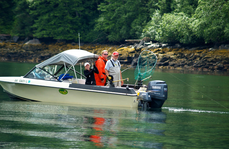 Fishing at Yes Bay Lodge.