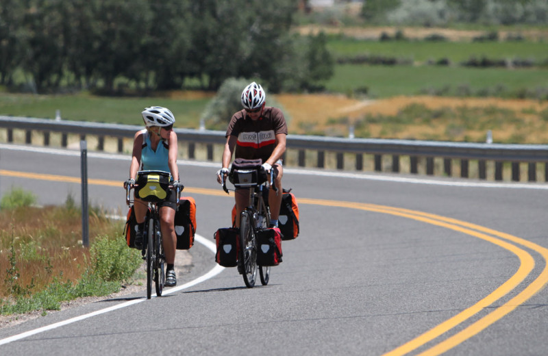 Biking at Stone Canyon Inn.
