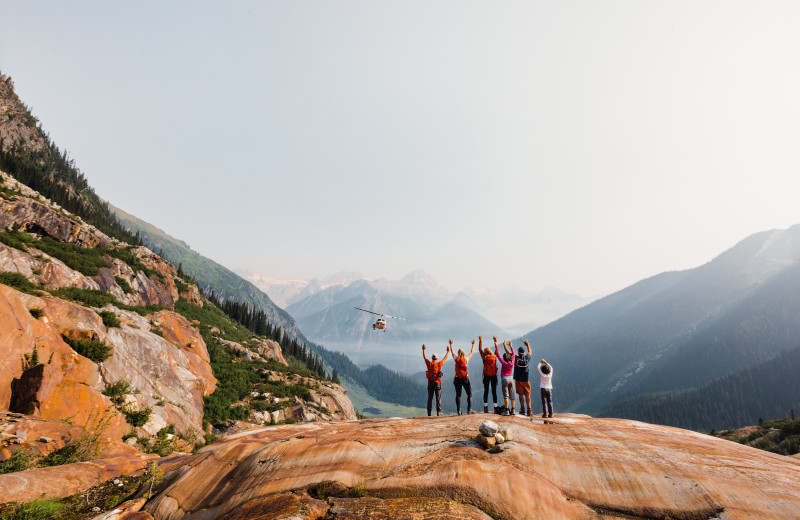 Hiking at CMH Cariboos Lodge.