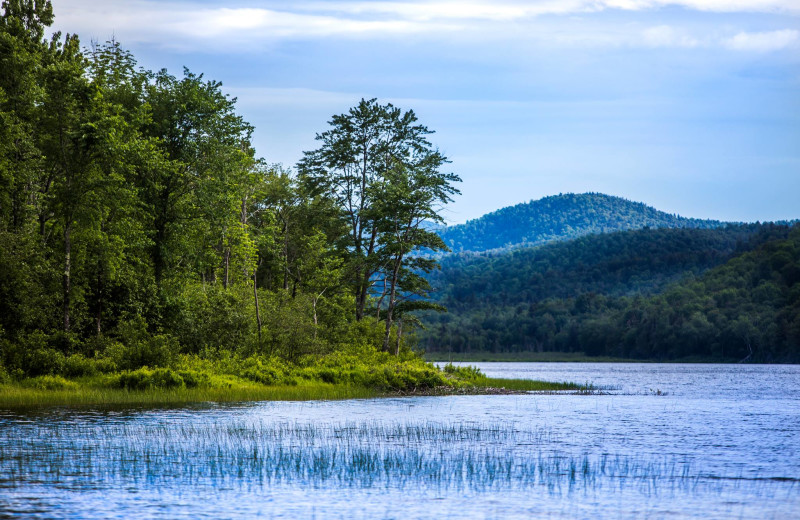 Lake view at Garnet Hill Lodge.