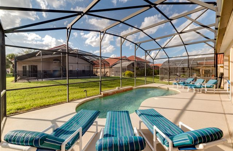 Rental pool at Luxury Reunion Rentals.