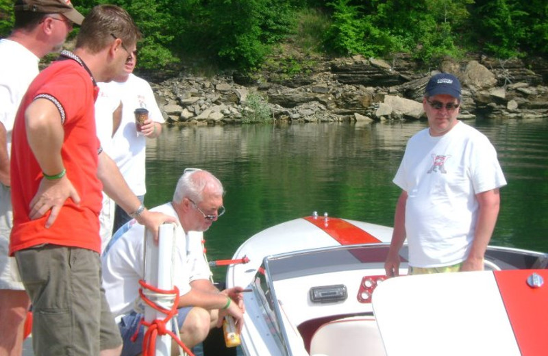 Boating at Jamestown Resort and Marina.