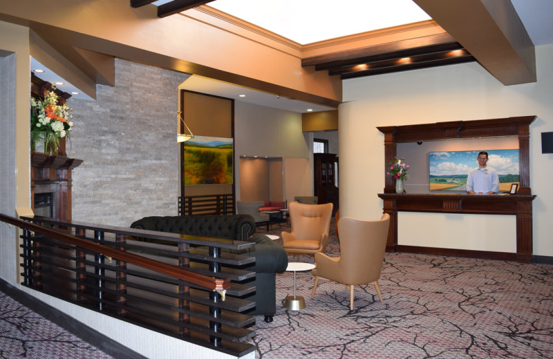 Reception desk at Interlaken Resort & Conference Center.