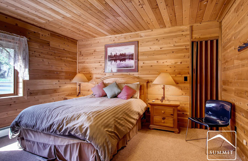 Rental bedroom at Summit Vacations.