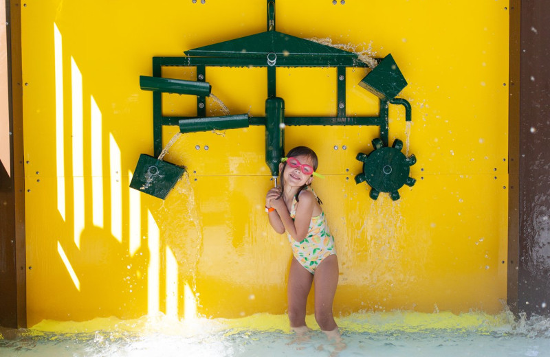 Water park at Yogi Bear's Camp Golden Valley.