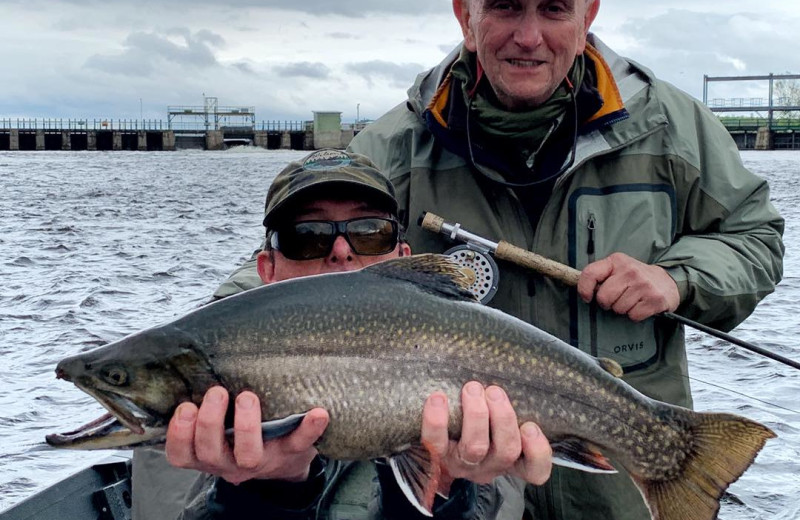 Fishing at Wilsons on Moosehead Lake.