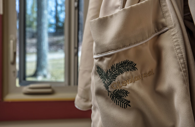 Plush guest bathrobe at Glenlaurel, A Scottish Inn & Cottages.