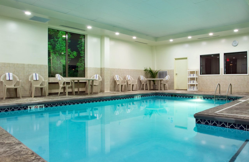 Indoor pool at Holiday Inn Express Hotel 