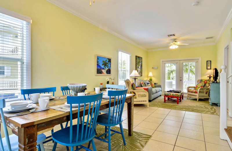 Rental dining area at Luxury Rentals by At Home in Key West.