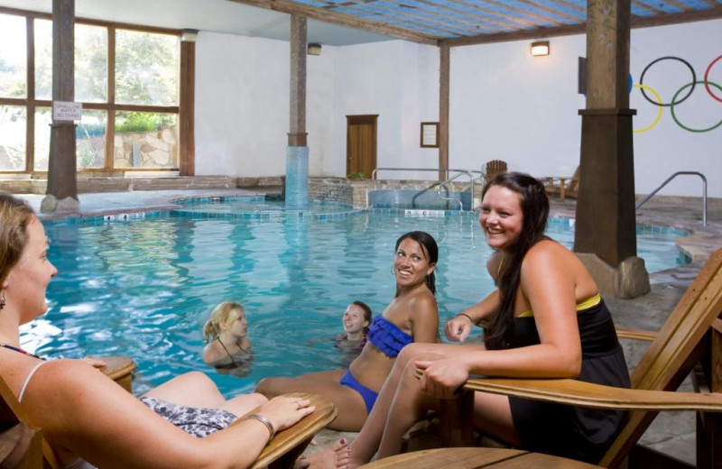 Indoor pool at Golden Arrow Lakeside Resort.