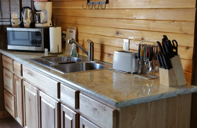 Kitchen at The North Face Lodge.