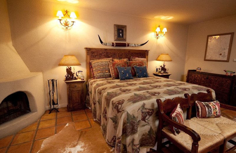 Guest room at Cibolo Creek Ranch.