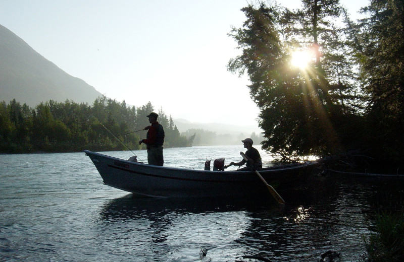 Fishing at Alaska Heavenly Lodge.