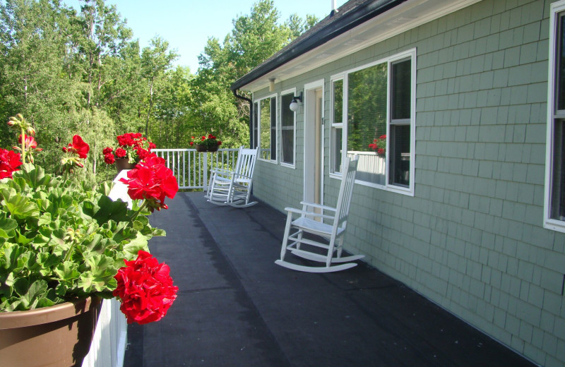 Balcony at Belfast Breeze Inn.