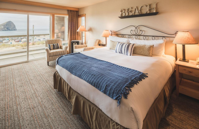 Guest room at Inn at Cape Kiwanda.