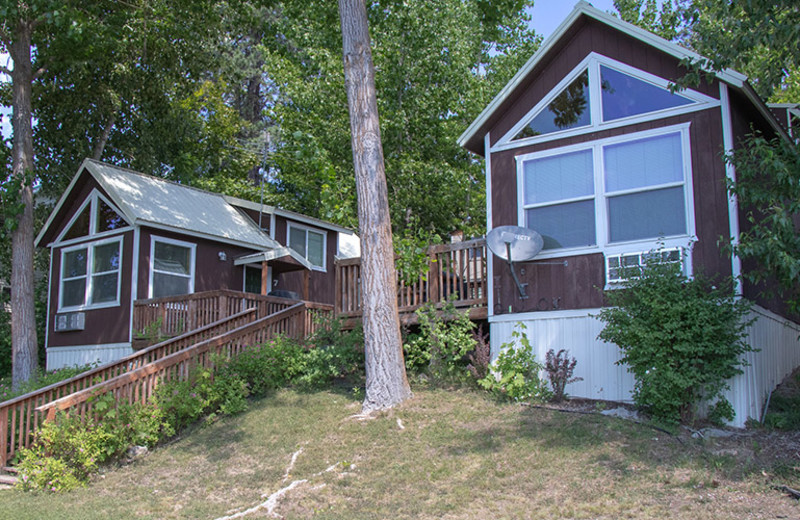 Cabins at Silver Beach Resort.
