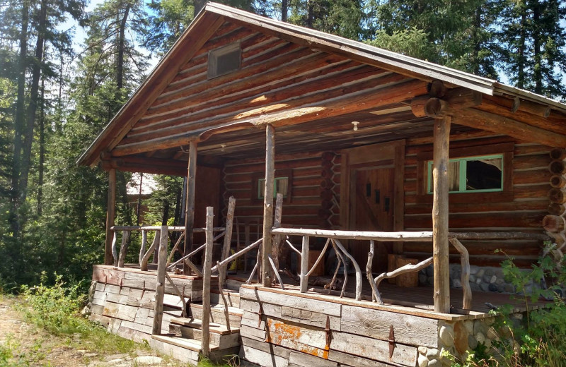 Cabin exterior at Natapoc Lodging.