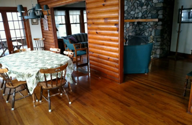 Cabin interior at Lykins Pinehurst Resort.