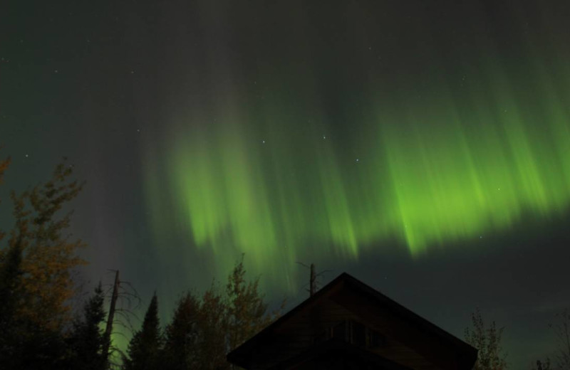 Northern light at Golden Eagle Lodge.
