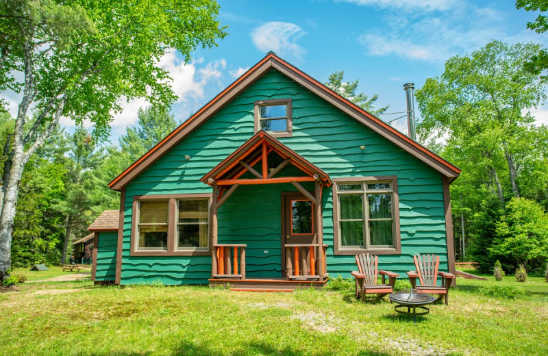 Cabin exterior at Lake Clear Lodge & Retreat.