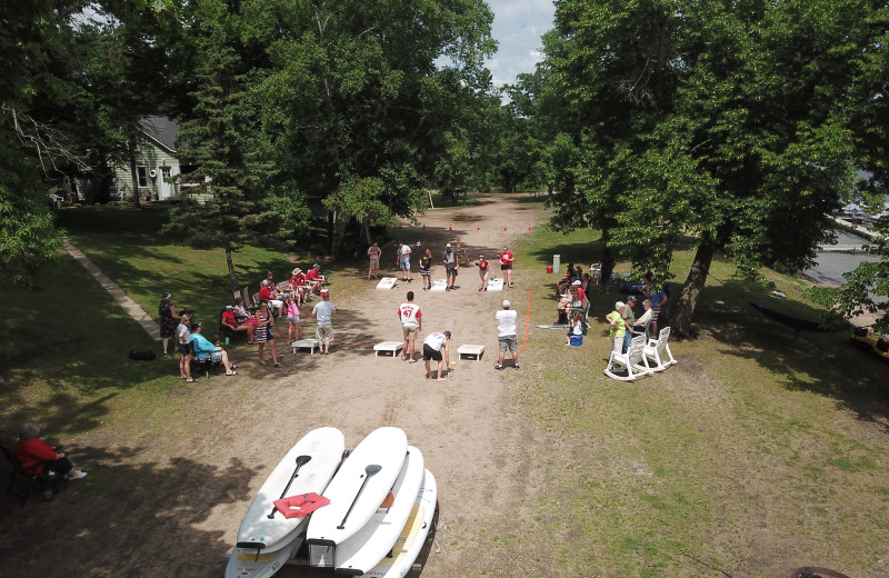 Family games at Bonnie Beach Resort.