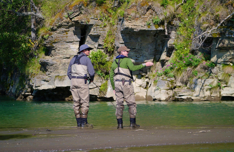 Fishing at Alaska Rainbow Lodge.